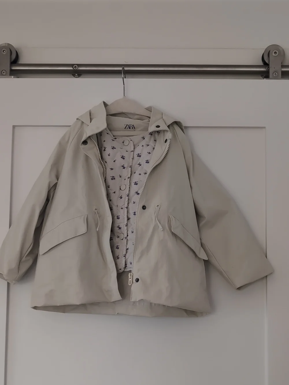 ZARA Hooded Kids Raincoat with Detachable Vest
